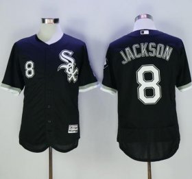 Wholesale Cheap White Sox #8 Bo Jackson Black Flexbase Authentic Collection Stitched MLB Jersey