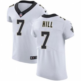 Wholesale Cheap Nike Saints #7 Taysom Hill White Men\'s Stitched NFL Vapor Untouchable Elite Jersey