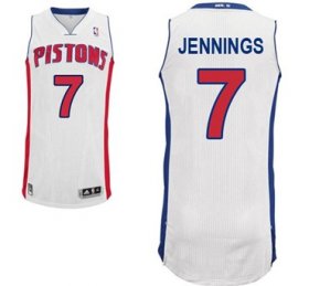 Wholesale Cheap Detroit Pistons #7 Brandon Jennings White Swingman Jersey