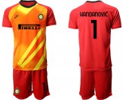 Wholesale Cheap 2020-21 Inter Milan 1 HANDANOVIC Red Goalkeeper Soccer Jersey