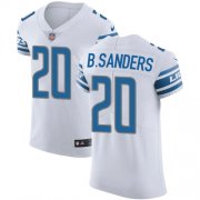 Wholesale Cheap Nike Lions #20 Barry Sanders White Men's Stitched NFL Vapor Untouchable Elite Jersey