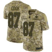 Wholesale Cheap Nike Saints #87 Jared Cook Camo Men's Stitched NFL Limited 2018 Salute To Service Jersey