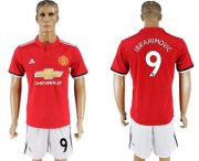 Wholesale Cheap Manchester United #9 Ibrahimovic Red Home Soccer Club Jersey