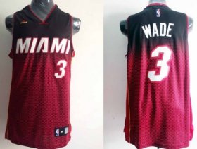 Wholesale Cheap Miami Heat #3 Dwyane Wade Black/Red Resonate Fashion Jersey