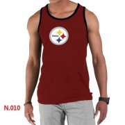 Wholesale Cheap Men's Nike NFL Pittsburgh Steelers Sideline Legend Authentic Logo Tank Top Red