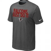 Wholesale Cheap Nike Atlanta Falcons Just Do It Dark Grey T-Shirt