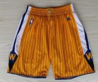 Wholesale Cheap Golden State Warriors Yellow Pinstripe Short