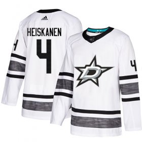 Wholesale Cheap Adidas Stars #4 Miro Heiskanen White Authentic 2019 All-Star Stitched NHL Jersey