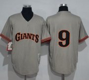 Wholesale Cheap Mitchell And Ness 1989 Giants #9 Matt Williams Grey Throwback Stitched MLB Jersey