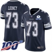 Wholesale Cheap Nike Cowboys #73 Joe Looney Navy Blue Team Color Men's Stitched With Established In 1960 Patch NFL 100th Season Vapor Untouchable Limited Jersey