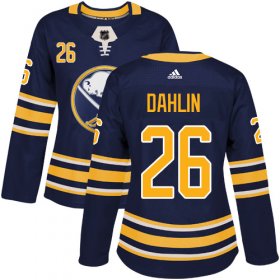 Wholesale Cheap Adidas Sabres #26 Rasmus Dahlin Navy Blue Home Authentic Women\'s Stitched NHL Jersey