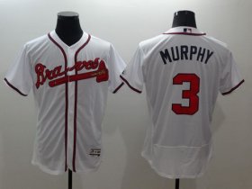 Wholesale Cheap Braves #3 Dale Murphy White Flexbase Authentic Collection Stitched MLB Jersey