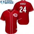 Wholesale Cheap Reds #24 Tony Perez Red Cool Base Stitched Youth MLB Jersey