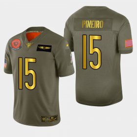 Wholesale Cheap Chicago Bears #15 Eddy Pineiro Men\'s Nike Olive Gold 2019 Salute to Service Limited NFL 100 Jersey