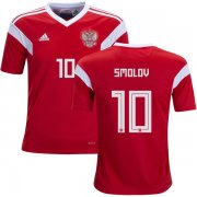 Wholesale Cheap Russia #10 Smolov Home Kid Soccer Country Jersey
