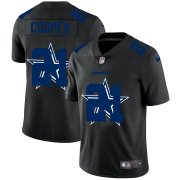 Wholesale Cheap Dallas Cowboys #21 Ezekiel Elliott Men's Nike Team Logo Dual Overlap Limited NFL Jersey Black