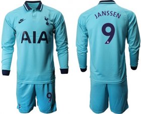 Wholesale Cheap Tottenham Hotspur #9 Janssen Third Long Sleeves Soccer Club Jersey
