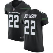 Wholesale Cheap Nike Jets #22 Trumaine Johnson Black Alternate Men's Stitched NFL Vapor Untouchable Elite Jersey