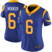 Wholesale Cheap Nike Rams #6 Johnny Hekker Royal Blue Alternate Women's Stitched NFL Vapor Untouchable Limited Jersey