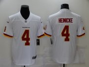 Wholesale Cheap Men's Washington Redskins #4 Taylor Heinicke White NEW 2020 Vapor Untouchable Stitched NFL Nike Limited Jersey