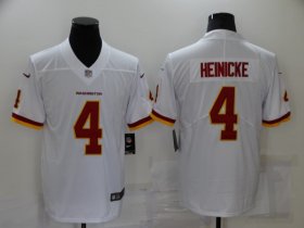 Wholesale Cheap Men\'s Washington Redskins #4 Taylor Heinicke White NEW 2020 Vapor Untouchable Stitched NFL Nike Limited Jersey