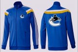 Wholesale Cheap NHL Vancouver Canucks Zip Jackets Blue-3