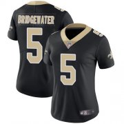 Wholesale Cheap Nike Saints #5 Teddy Bridgewater Black Team Color Women's Stitched NFL Vapor Untouchable Limited Jersey