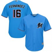 Wholesale Cheap Marlins #16 Jose Fernandez Blue Cool Base Stitched Youth MLB Jersey