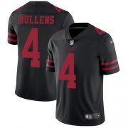Wholesale Cheap Nike 49ers #4 Nick Mullens Black Alternate Youth Stitched NFL Vapor Untouchable Limited Jersey