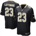 Wholesale Cheap Nike Saints #23 Marshon Lattimore Black Team Color Youth Stitched NFL Elite Jersey