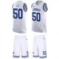 Wholesale Cheap Nike Cowboys #50 Sean Lee White Men's Stitched NFL Limited Tank Top Suit Jersey