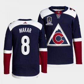 Wholesale Cheap Men\'s Colorado Avalanche #8 Cale Makar 2022 Navy Stanley Cup Champions Patch Stitched Jersey