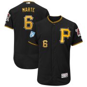 Wholesale Cheap Pirates #6 Starling Marte Black 2019 Spring Training Flex Base Stitched MLB Jersey