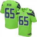 Wholesale Cheap Nike Seahawks #65 Germain Ifedi Green Men's Stitched NFL Elite Rush Jersey