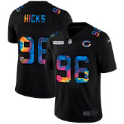 Cheap Chicago Bears #96 Akiem Hicks Men's Nike Multi-Color Black 2020 NFL Crucial Catch Vapor Untouchable Limited Jersey