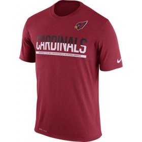 Wholesale Cheap Men\'s Arizona Cardinals Nike Practice Legend Performance T-Shirt Red