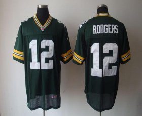 Wholesale Cheap Nike Packers #12 Aaron Rodgers Green Team Color Men\'s Stitched NFL Elite Jersey