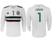 Wholesale Cheap Mexico #1 Corona Away Long Sleeves Soccer Country Jersey