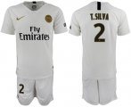 Wholesale Cheap Paris Saint-Germain #2 T.Silva Away Soccer Club Jersey