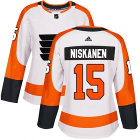 Wholesale Cheap Adidas Flyers #15 Matt Niskanen White Road Authentic Women\'s Stitched NHL Jersey