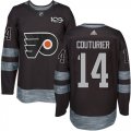 Wholesale Cheap Adidas Flyers #14 Sean Couturier Black 1917-2017 100th Anniversary Stitched NHL Jersey