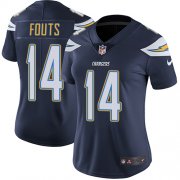 Wholesale Cheap Nike Chargers #14 Dan Fouts Navy Blue Team Color Women's Stitched NFL Vapor Untouchable Limited Jersey