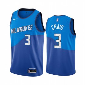 Wholesale Cheap Nike Bucks #3 Torrey Craig Blue NBA Swingman 2020-21 City Edition Jersey