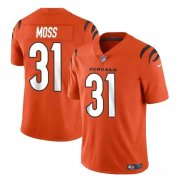 Cheap Men's Cincinnati Bengals #31 Zack Moss Orange Vapor Untouchable Limited Stitched Jersey