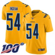 Wholesale Cheap Nike Chargers #54 Melvin Ingram Gold Men's Stitched NFL Limited Inverted Legend 100th Season Jersey