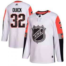 Wholesale Cheap Adidas Kings #32 Jonathan Quick White 2018 All-Star Pacific Division Authentic Stitched Youth NHL Jersey