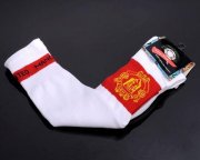 Wholesale Cheap Manchester United Soccer Football Sock White