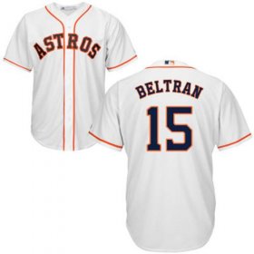 Wholesale Cheap Astros #15 Carlos Beltran White Cool Base Stitched Youth MLB Jersey
