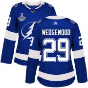 Cheap Adidas Lightning #29 Scott Wedgewood Blue Home Authentic Women's 2020 Stanley Cup Champions Stitched NHL Jersey