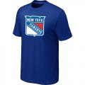 Wholesale Cheap New York Rangers Big & Tall Logo Blue NHL T-Shirt